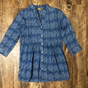 Blue and white Tunic - Rock Flower Paper